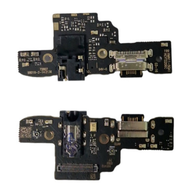 Шлейф для Xiaomi Redmi Note 11 5G, конектора зарядки, з мікрофоном, з компонентами High Copy