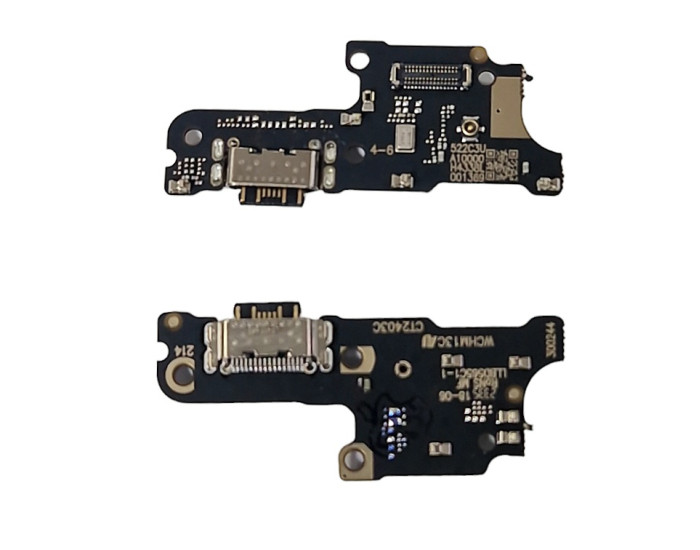 Шлейф для Xiaomi Redmi 13C /Poco C65, коннектора зарядки, конектора гарнитуры с микрофоном, High Copy