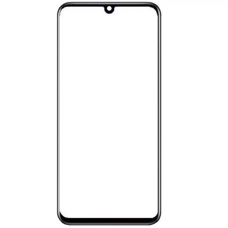 Стекло фронтальное с OCA пленкой для Samsung A207 A20s, черное (Класс А)