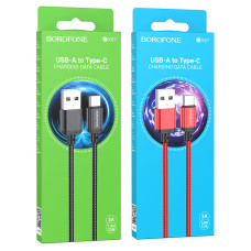 Кабель USB Borofone BX87 for Type-C 3A/1m black