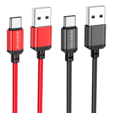 Кабель USB Borofone BX87 for Type-C 3A/1m black