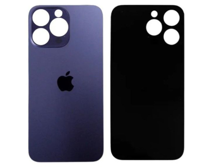 Задняя панель корпуса для iPhone 14 Pro, Deep Purple (Big Hole) оригинал