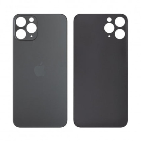 Задняя панель корпуса для iPhone 11 Pro, Space Grey (Big Hole) оригинал
