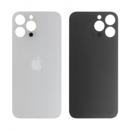 Задняя панель корпуса для iPhone 13 Pro, Silver (Big Hole), оригинал (Класс А)