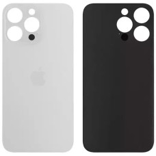 Задняя панель корпуса для iPhone 14 Pro Max, White (Big Hole), оригинал (Класс B)