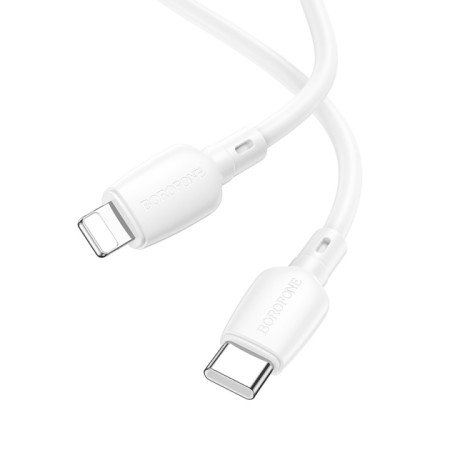 Кабель USB-C Borofone BX93 PD20W Type-C to Lightning (0.25m) Белый
