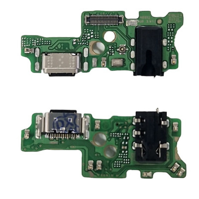 Шлейф для Tecno Camon 18, конектора зарядки, мікрофона, з компонентами, High Copy