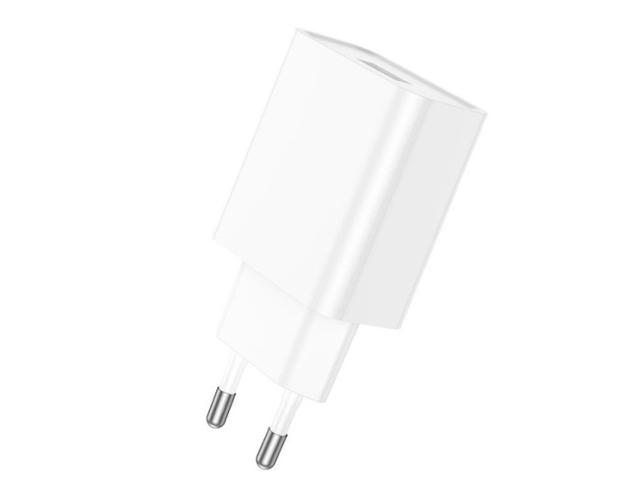 Мережеве зарядний пристрій Borofone BA74A (1USB / 2.1A) White
