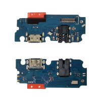 Шлейф для Samsung A047F, Galaxy A04s, коннектора наушников, коннектора зарядки, с микрофоном, High Copy (Класс А)