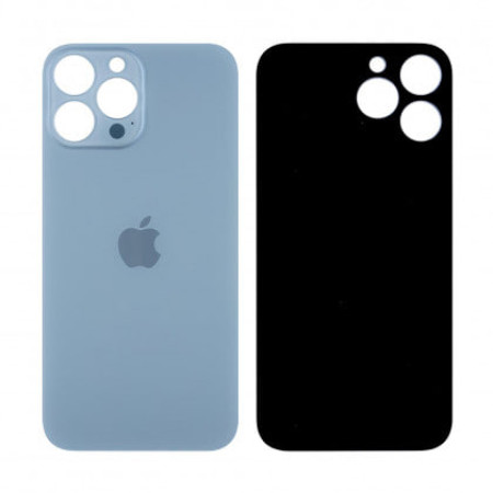 Задняя панель корпуса для iPhone 13 Pro Max, Sierra Blue (Big Hole), оригинал (Класс B)