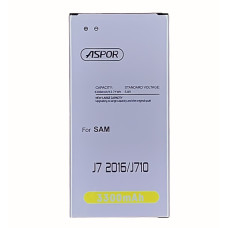 Акумулятор Aspor Samsung EB-BJ710CBC, J710, J7 2016, 3300 mAh