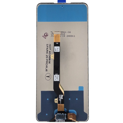 Дисплей с сенсорным экраном (модуль) Infinix Hot 40 (X6836) /  Hot 40 Pro (X6837) / Tecno Spark 20 Pro (KJ6), черный, оригинал (Класс B)