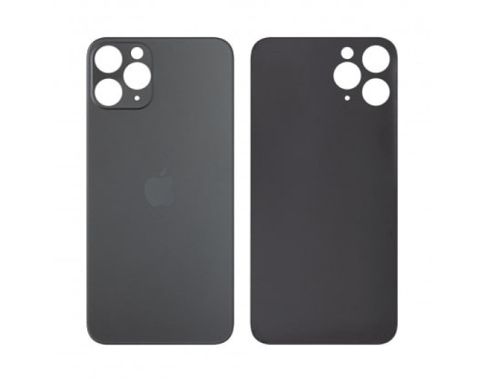 Задняя панель корпуса для iPhone 11 Pro Max, Space Grey (Big Hole) оригинал