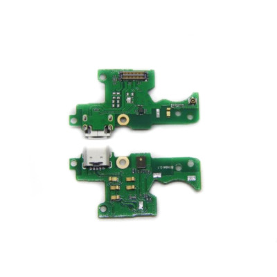 Шлейф для Nokia 3.1, конектора зарядки, мікрофона, з компонентами