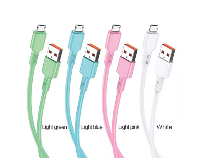 Кабель USB Jokade JA028 Smart charging USB to Micro 3A (Box 40шт/Mix)