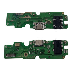 Шлейф для Tecno Spark 6, KE7, коннектора зарядки, микрофона, с компонентами High Copy