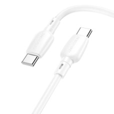 Кабель USB Borofone BX93 Super power 60W Type-C to Type-C (0.25m) Білий