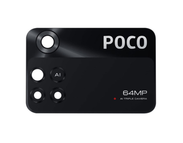 Скло камери для Xiaomi Poco M4 Pro 4G, Black