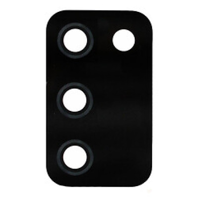 Скло камери для Samsung A037 A03s чорне