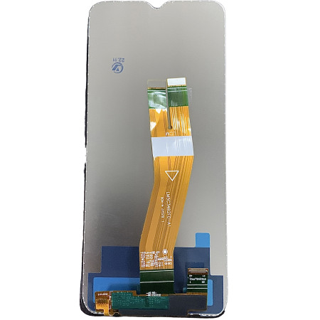 Дисплей с сенсорным экраном (модуль) Samsung A025 A02S, M025 M02S, черный, желтый шлейф, оригинал, 160.5mm x 72mm (Класс C)
