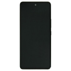 Дисплей з сенсорним екраном (модуль) Samsung A536 A53 5G, чорний з рамкою, OLED