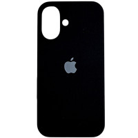 Чехол-силикон оригинал Full Soft Matte iPhone 16 (Черный / Black) (Класс B)
