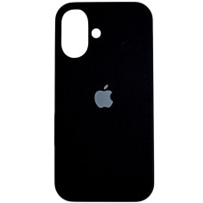 Чехол-силикон оригинал Full Soft Matte iPhone 16 (Черный / Black) (Класс C)