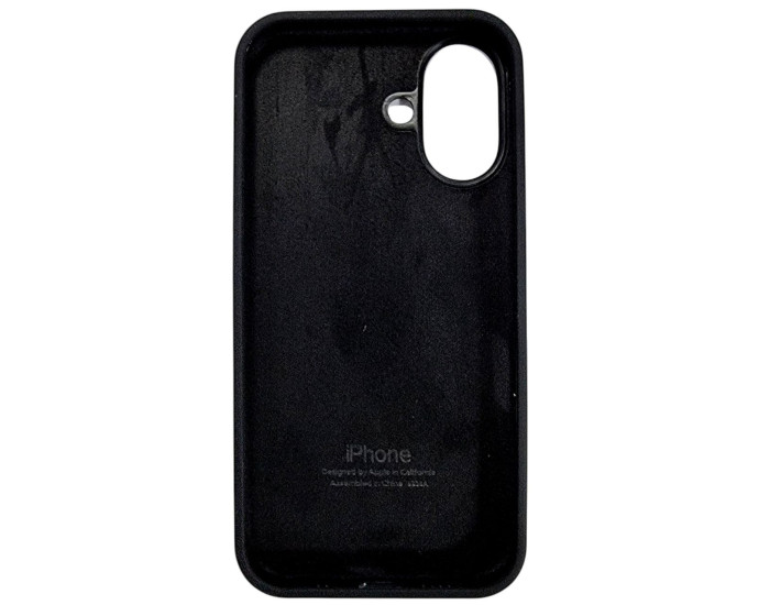 Чехол-силикон оригинал Full Soft Matte iPhone 16 (Черный / Black)