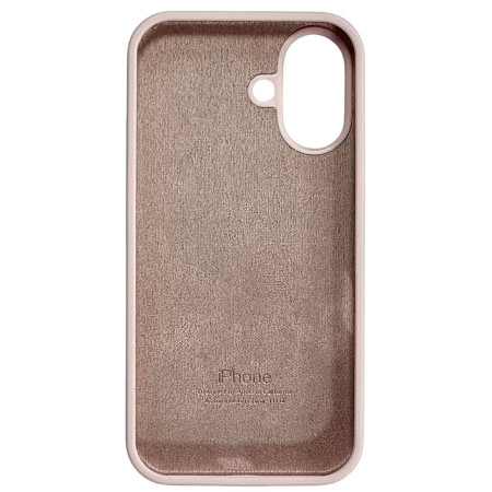Чехол-силикон оригинал Full Soft Matte iPhone 16 (Розовый / Pink Sand) (Класс А)