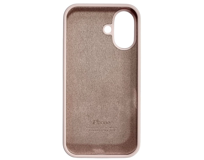 Чехол-силикон оригинал Full Soft Matte iPhone 16 (Розовый / Pink Sand)