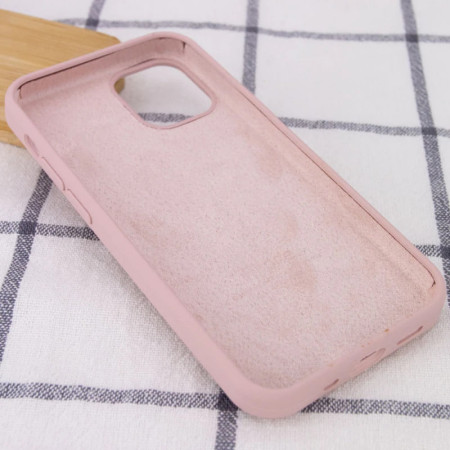 Чехол-силикон оригинал Full Soft Matte iPhone 16 Pro (Розовый / Light pink) (Класс B)