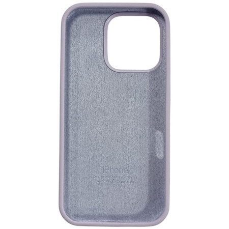 Чехол-силикон оригинал Full Soft Matte iPhone 16 Pro (Серый / Lavender) (Класс B)