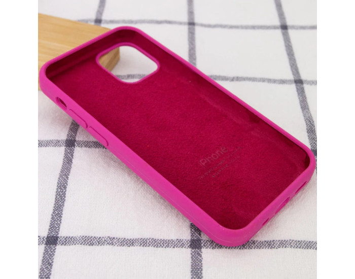 Чехол-силикон оригинал Full Soft Matte iPhone 16 Pro (Малиновый / Dragon Fruit)