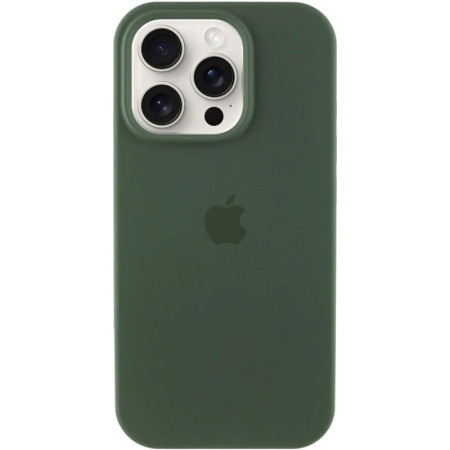 Чехол-силикон оригинал Full Soft Matte iPhone 16 Pro Max (Зеленый / Forest green) (Класс А)
