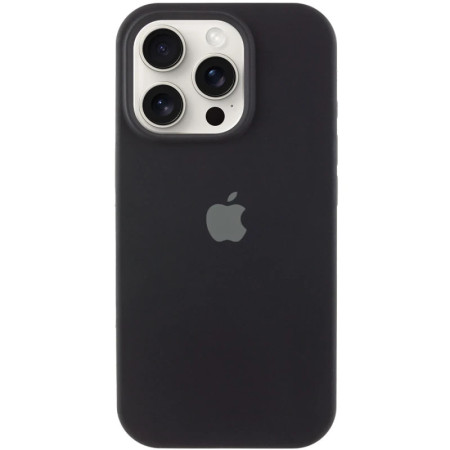 Чехол-силикон оригинал Full Soft Matte iPhone 16 Pro Max (Черный / Black) (Класс B)