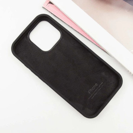 Чехол-силикон оригинал Full Soft Matte iPhone 16 Pro Max (Черный / Black) (Класс B)