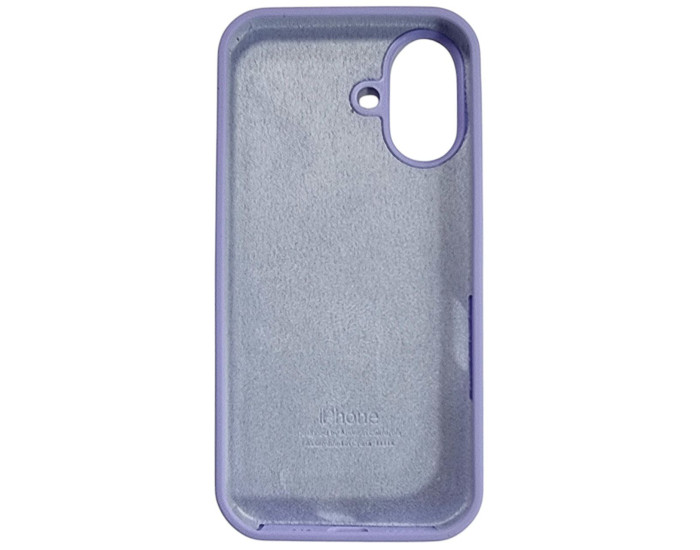 Чехол-силикон оригинал Full Soft Matte iPhone 16, Lilac