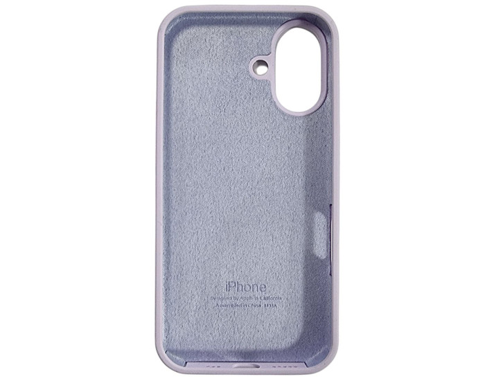 Чехол-силикон оригинал Full Soft Matte iPhone 16, Lavender