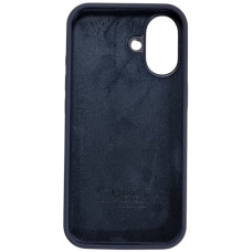 Чехол-силикон оригинал Full Soft Matte iPhone 16 (Синий / Midnigth Blue)