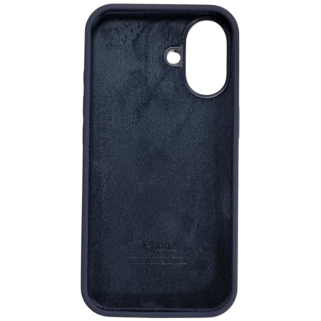 Чехол-силикон оригинал Full Soft Matte iPhone 16 (Синий / Midnigth Blue) (Класс B)