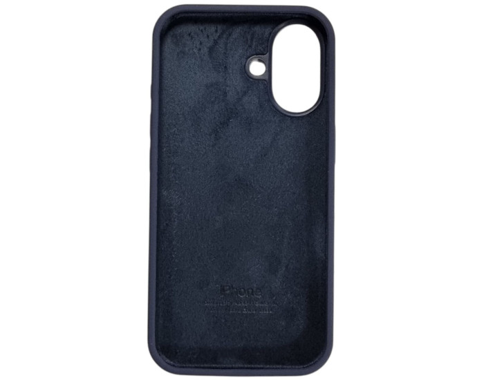 Чехол-силикон оригинал Full Soft Matte iPhone 16 (Синий / Midnigth Blue)