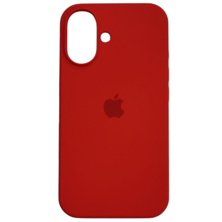 Чехол-силикон оригинал Full Soft Matte iPhone 16 (Красный / Red) (Класс А)