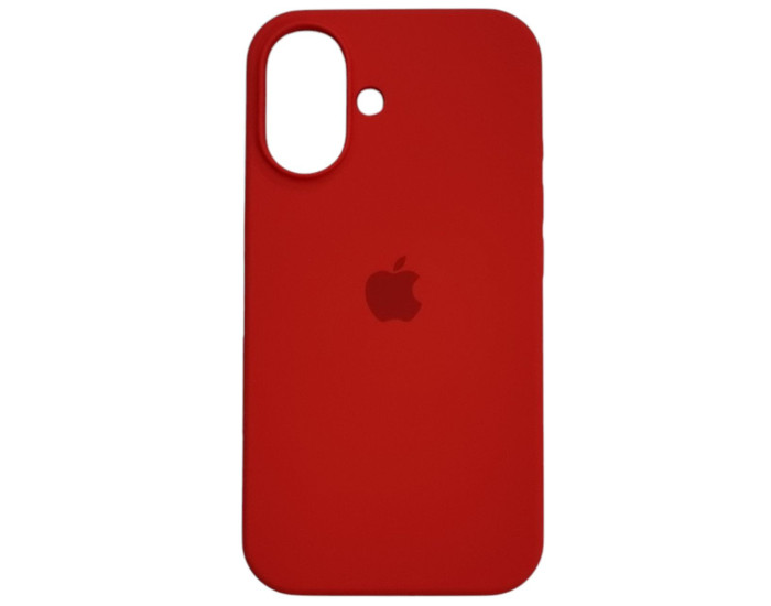 Чехол-силикон оригинал Full Soft Matte iPhone 16 (Красный / Red)