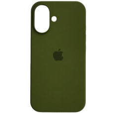 Чехол-силикон оригинал Full Soft Matte iPhone 16 (Зеленый / Pine Green) (Класс B)