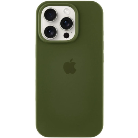 Чехол-силикон оригинал Full Soft Matte iPhone 16 Pro (Зеленый / Green) (Класс А)