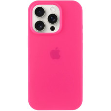 Чехол-силикон оригинал Full Soft Matte iPhone 16 Pro Max (Розовый / Hot pink) (Класс B)
