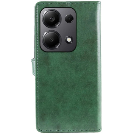 Чехол-книга Кожаный GETMAN Gallant Xiaomi Redmi 13 4G / Poco M6 4G Зеленый