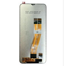 Дисплей с сенсорным экраном (модуль) Samsung A037 A03s, черный, желтый шлейф, оригинал 160.5mm x 72mm