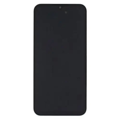 Дисплей з сенсорним екраном (модуль) Samsung A155 A15 / A156, чорний з рамкою, з вузьким обідком, OLED