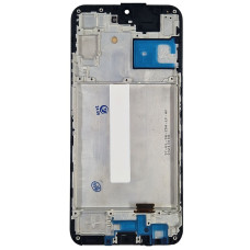 Дисплей з сенсорним екраном (модуль) Samsung A256 A25, чорний з рамкою, з широким обідком, OLED